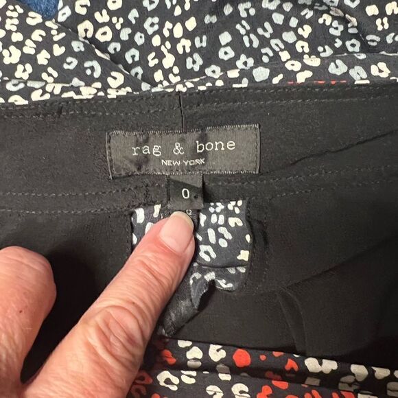 NWOT Rag & bone Colette Silk Leopard Print High Waisted Pants Sz 0 - Picture 12 of 13